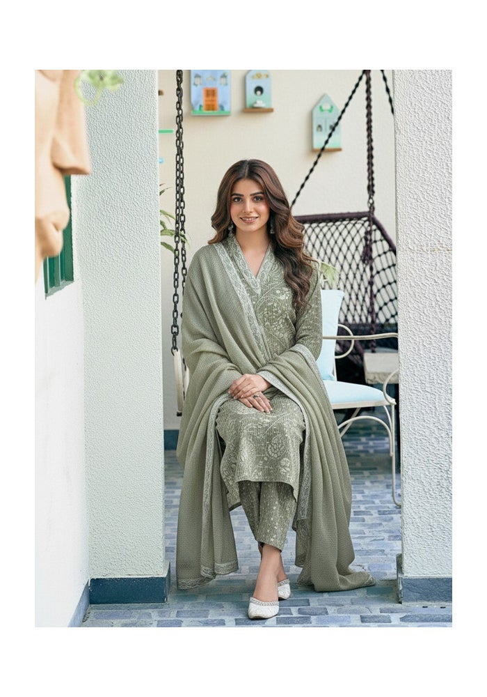 Malishka Export Rayon Printed Straight Kurta Pant With Dupatta for Women - Image 5